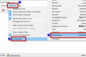 Hướng Dẫn Chặn Kết Nối Internet Của Phần Mềm FIREWALL APP BLOCKER