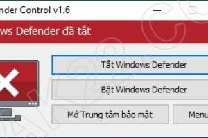 Download Defender Control - Hỗ trợ tắt và khởi động Windows Defender