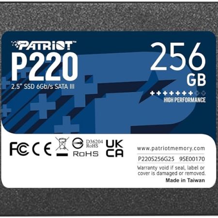 SSD 256GB Patriot P220 P220S256G25 2.5 Inch Sata III