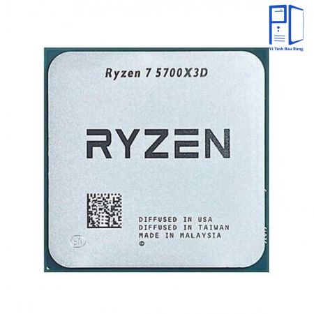Bộ vi xử lý AMD Ryzen 7 5700X3D / 3.0GHz Boost 4.1GHz / 8 nhân 16 luồng / 100MB / AM4