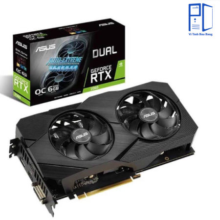 Card màn hình VGA ASUS RTX 2060 Evo 6GB DDR6 Dual 2 Fan QSD