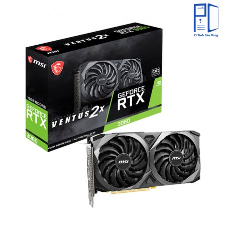 Card màn hình VGA MSI RTX 3060 12GB GDDR6 Ventus 2X OC