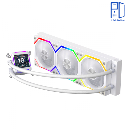 Tản nhiệt nước Leopard Astro Shell 360 ARGB Digital LCD - Black/ WHITE