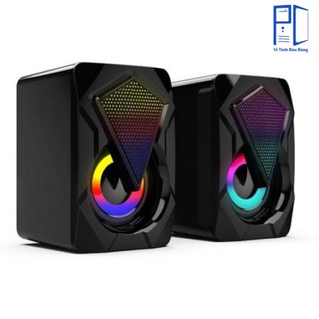 Loa vi tính mini 2.0 LeerFei LED RGB