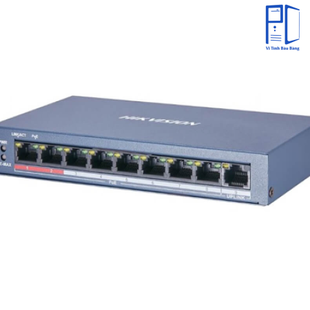 8-Port 100M PoE Switch HIKVISION DS-3E0109P-E/M(B)
