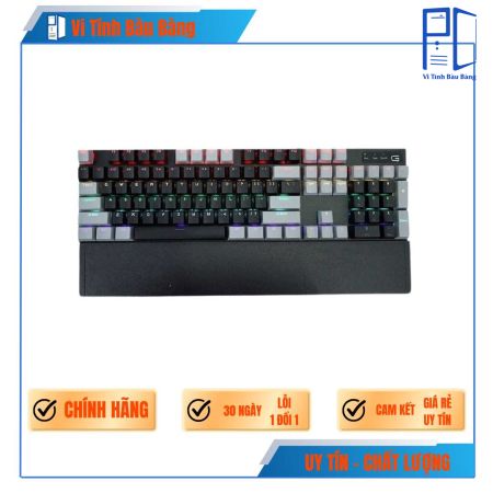 Bàn phím cơ gaming SPARTAN TC3218 Black Gray (Blue Switch LED Rainbow)